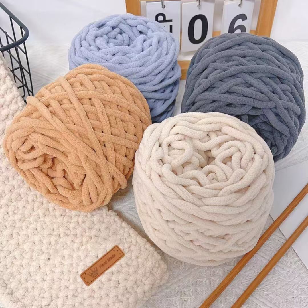 Wool Blanket Herringbone - 3 шт., 300 г, синельная пряжа,