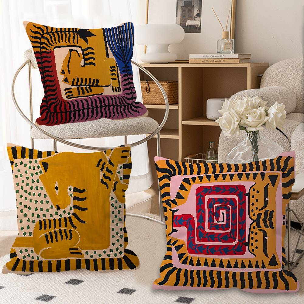 Home Textiles Egypt - Декоративные подушки с персонализированным изображением тигра