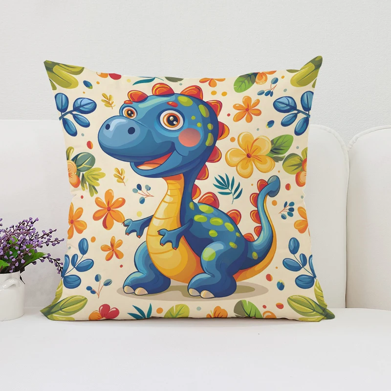 Home Landing Textiles - Наволочка «Земля динозавров» с коротким плюшевым