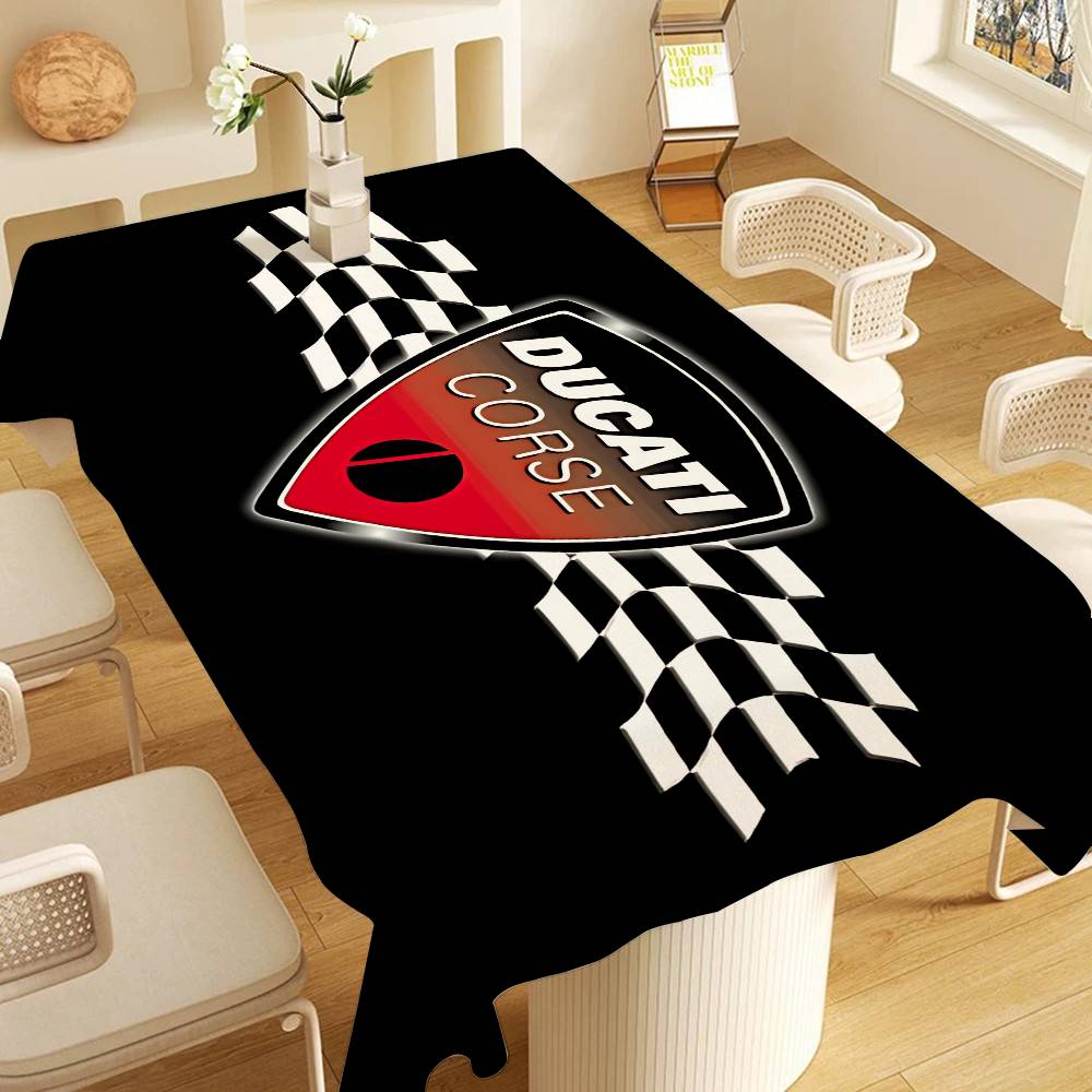 Home Textiles Today Logo - Скатерть с логотипом мотоцикла D-Ducaties для