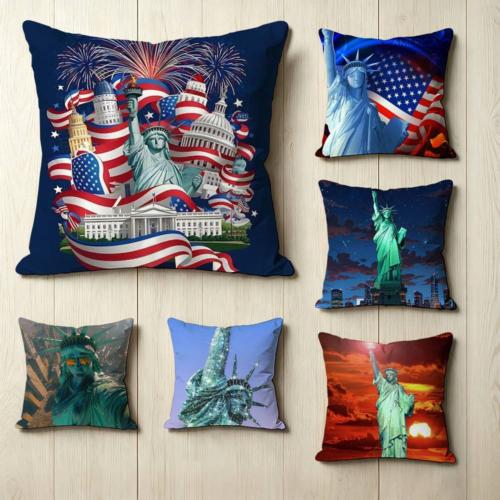 Home Textiles New York - Наволочка с двусторонним принтом «Статуя Свободы»
