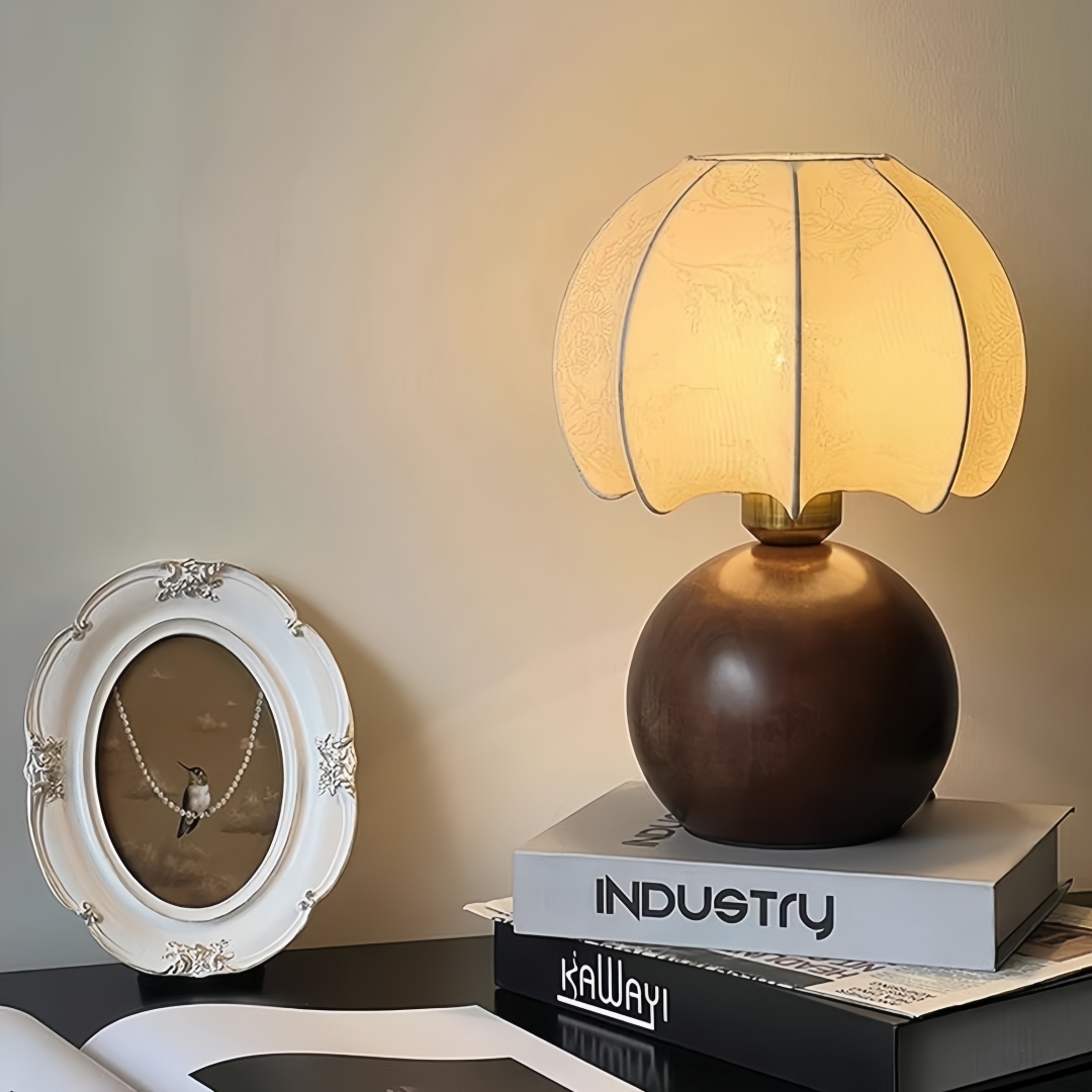 Home Textiles - Винтажная настольная лампа с цветочным узором,