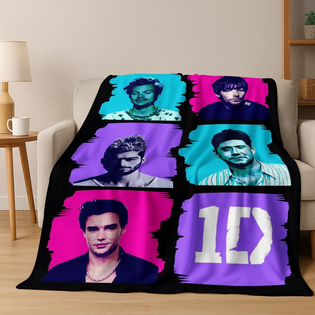 Home Textiles Direct - 3D 1D Rock-One-Direction комбинированное фланелевое одеяло,