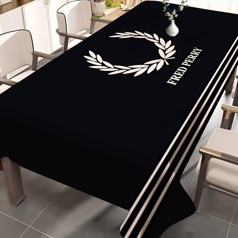 Home Textiles Today Logo - Скатерть с логотипом FRED PERRY, прямоугольная,