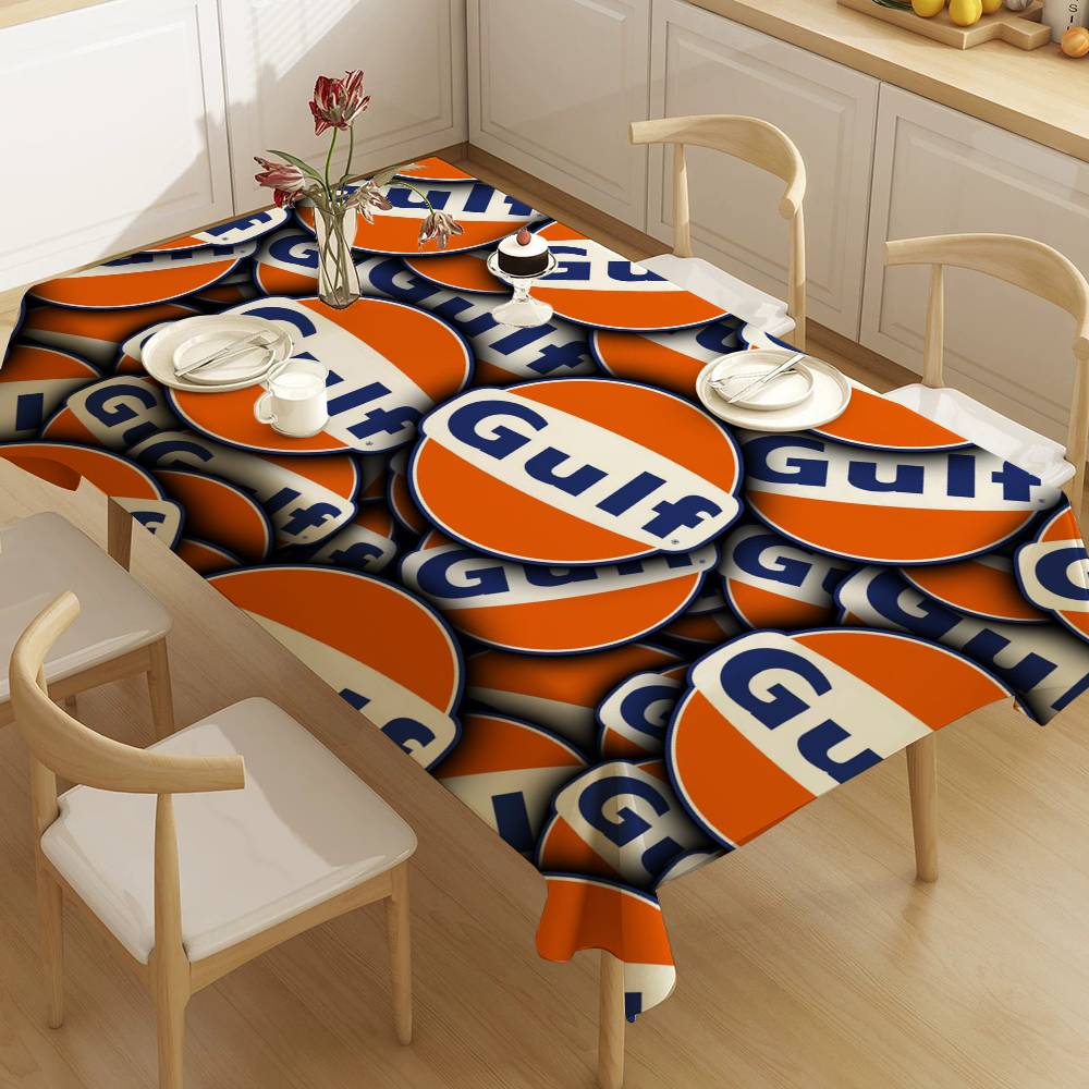 Home Textiles Today Logo - Водонепроницаемая прямоугольная скатерть с логотипом G-Gulfs