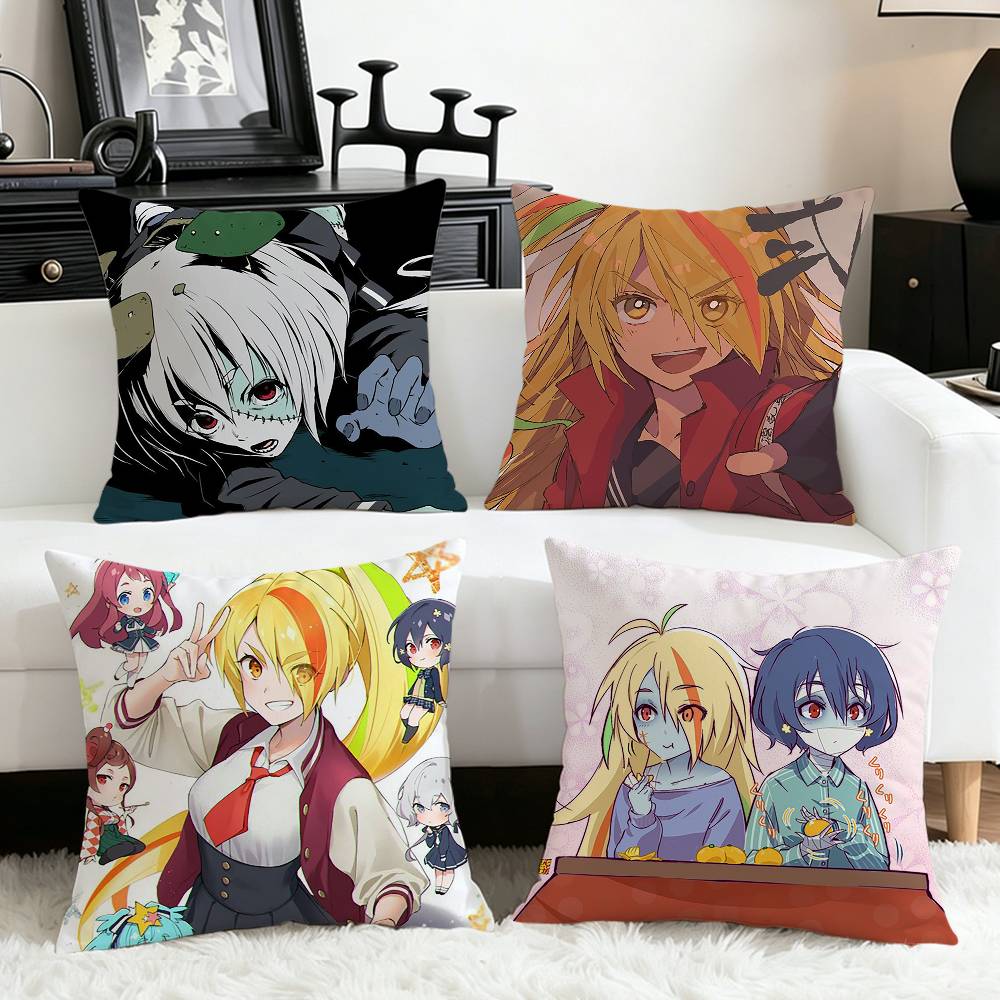 Home Landing Textiles - Квадратная наволочка с изображением аниме ZOMBIE-LAND-SAGA