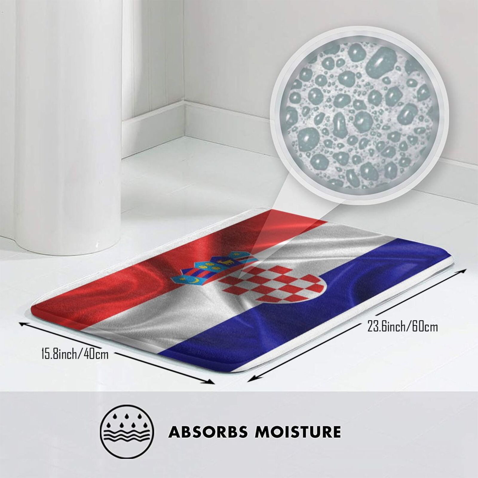 Хорватия, мягкий нескользящий  – обзор и цена Home Landing Textiles