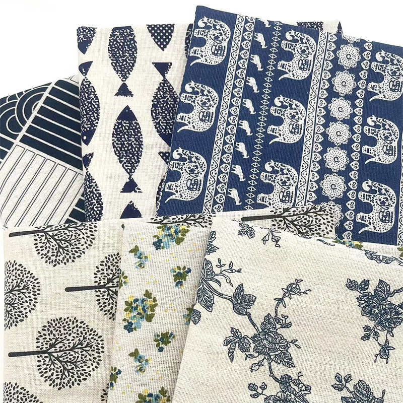 Винтажная синяя хлопково-льнян – обзор и цена Home Textiles Discount