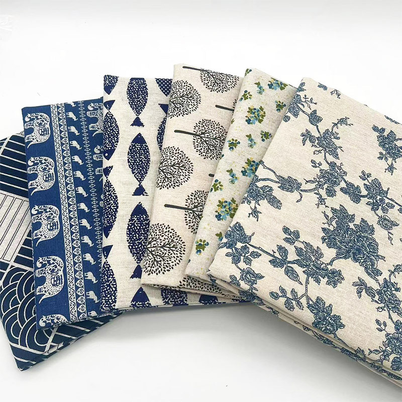 Винтажная синяя хлопково-льнян – обзор и цена Home Textiles Discount