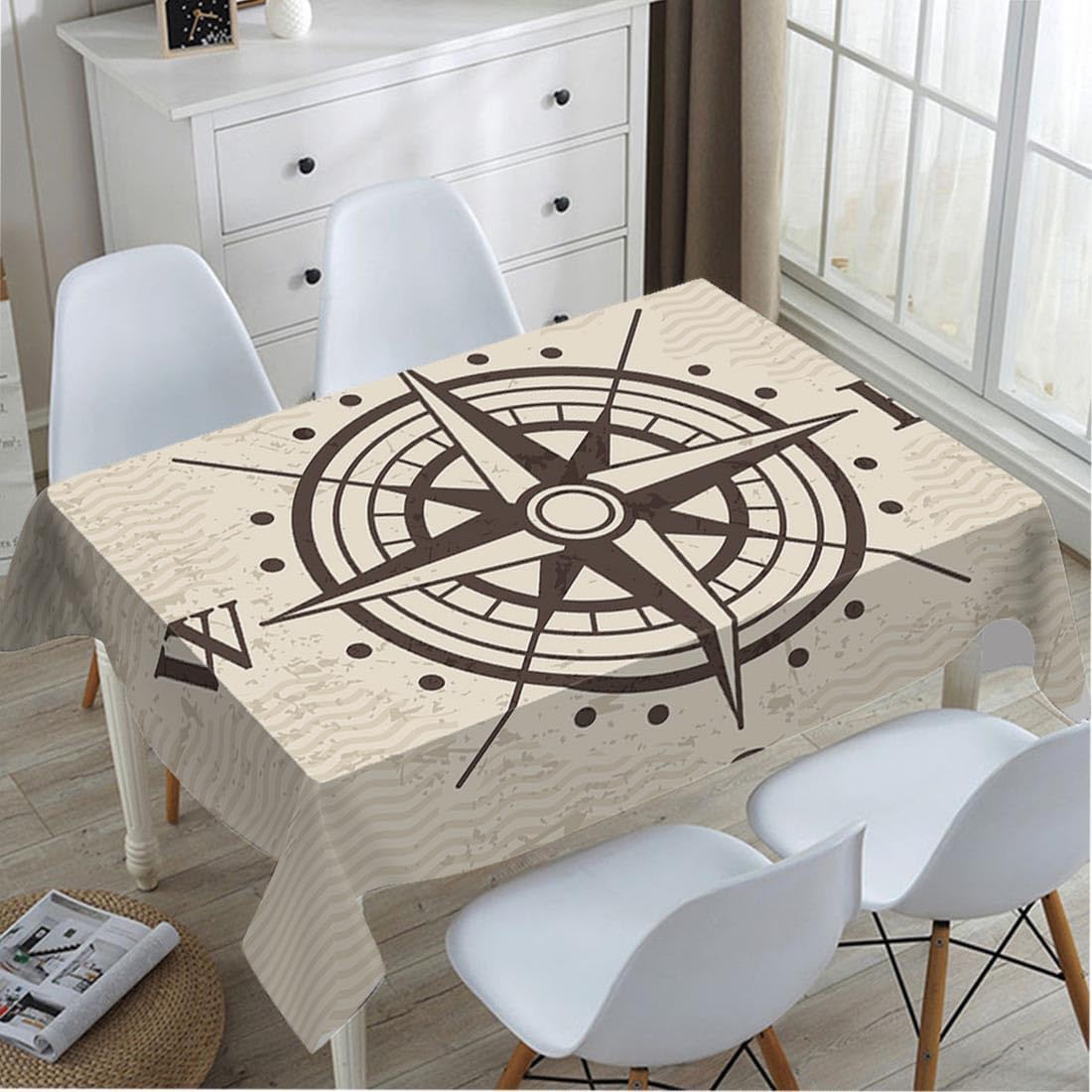 Винтажная скатерть с компасом  – обзор и цена Home Textiles Direct