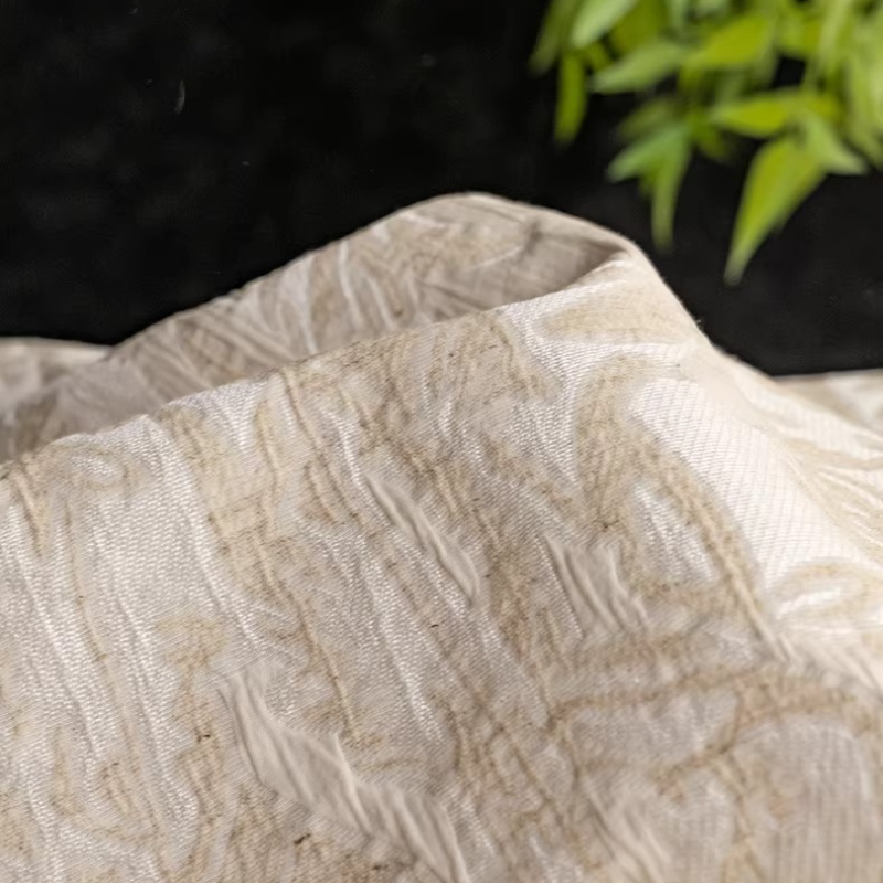 Бежевая льняная жаккардовая тк – обзор и цена Home Textiles Discount